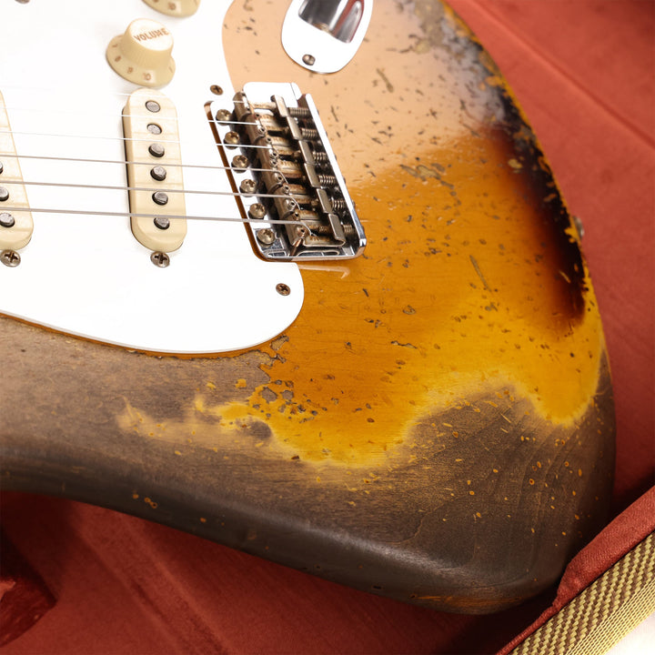 Fender Custom Shop Limited Edition 1956 Stratocaster Super Heavy Relic Faded Aged 2-Tone Sunburst