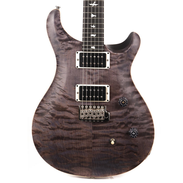 PRS Wood Library CE24 Satin Quilt Top Music Zoo Exclusive Faded Grey Black Purple Burst