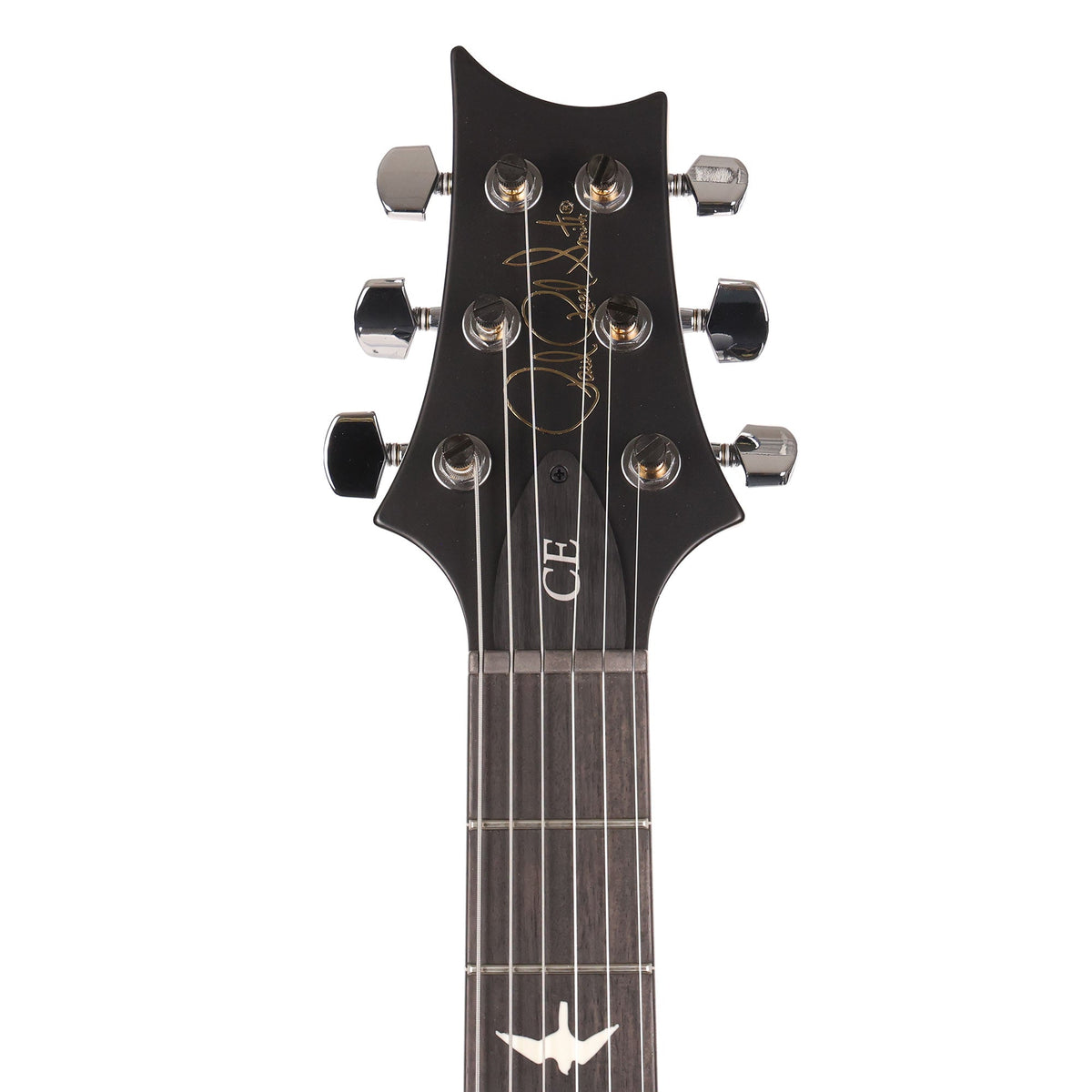 PRS Wood Library CE24 Satin Quilt Top Music Zoo Exclusive Faded Grey Black Purple Burst — 4
