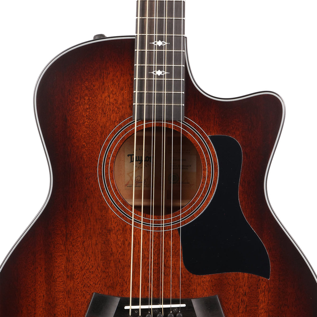 Taylor 326ce Baritone-8 LTD Acoustic-Electric Shaded Edgeburst — 6
