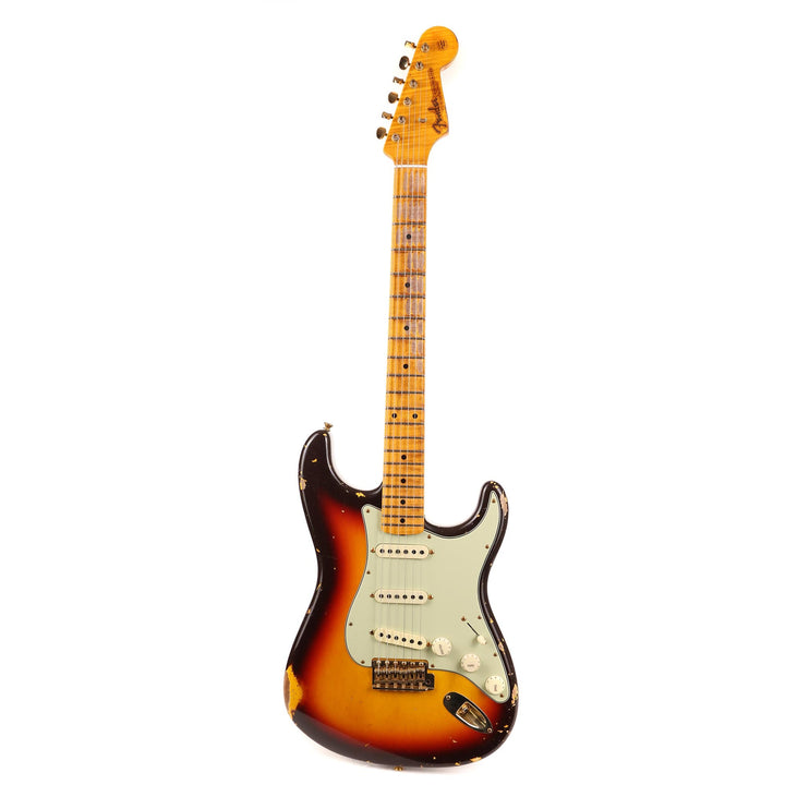 Fender Custom Shop 1962 Poblano Stratocaster Relic Chocolate 3-Tone Sunburst Masterbuilt David Brown