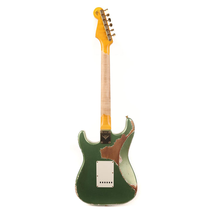 Fender Custom Shop 1962 Poblano Stratocaster Relic Aged Sage Green Metallic Masterbuilt David Brown