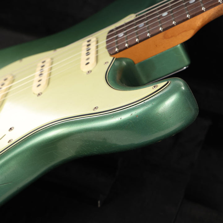 Fender Custom Shop Fat 1964 Stratocaster Aged Sherwood Metallic Brazilian Rosewood Masterbuilt Andy Hicks
