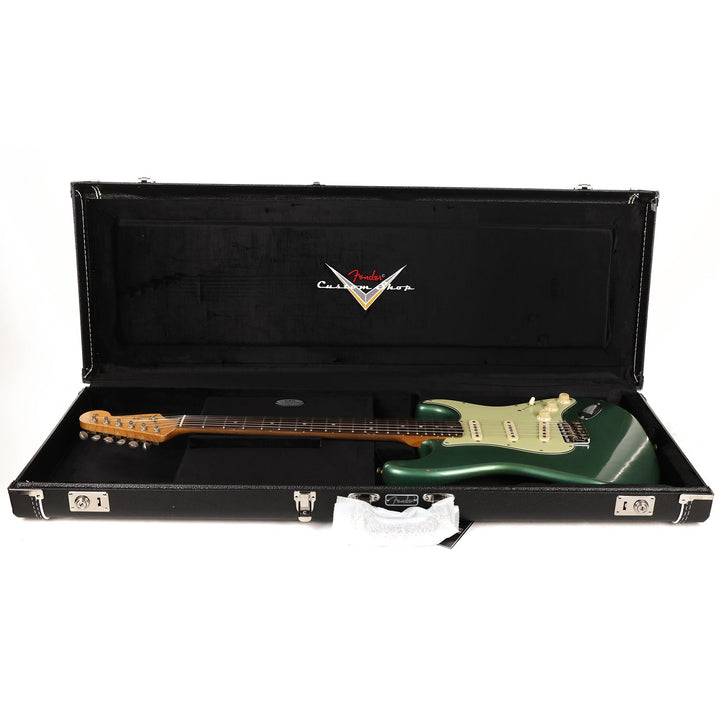 Fender Custom Shop Fat 1964 Stratocaster Aged Sherwood Metallic Brazilian Rosewood Masterbuilt Andy Hicks