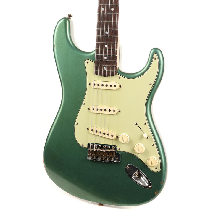 Fender Custom Shop Fat 1964 Stratocaster Aged Sherwood Metallic Brazilian Rosewood Masterbuilt Andy Hicks