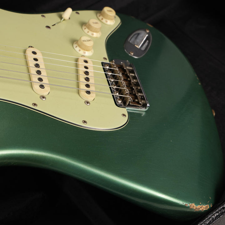 Fender Custom Shop Fat 1964 Stratocaster Aged Sherwood Metallic Brazilian Rosewood Masterbuilt Andy Hicks
