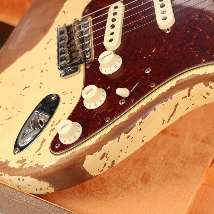 Fender Custom Shop 1961 Stratocaster Super Heavy Relic Faded Aged Vintage White 2023
