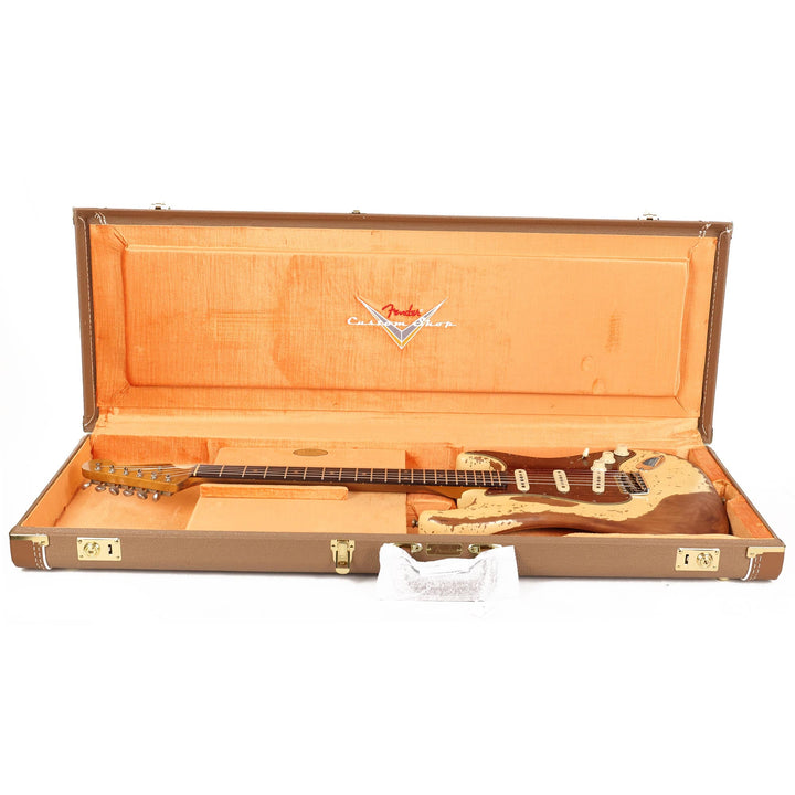 Fender Custom Shop 1961 Stratocaster Super Heavy Relic Faded Aged Vintage White 2023