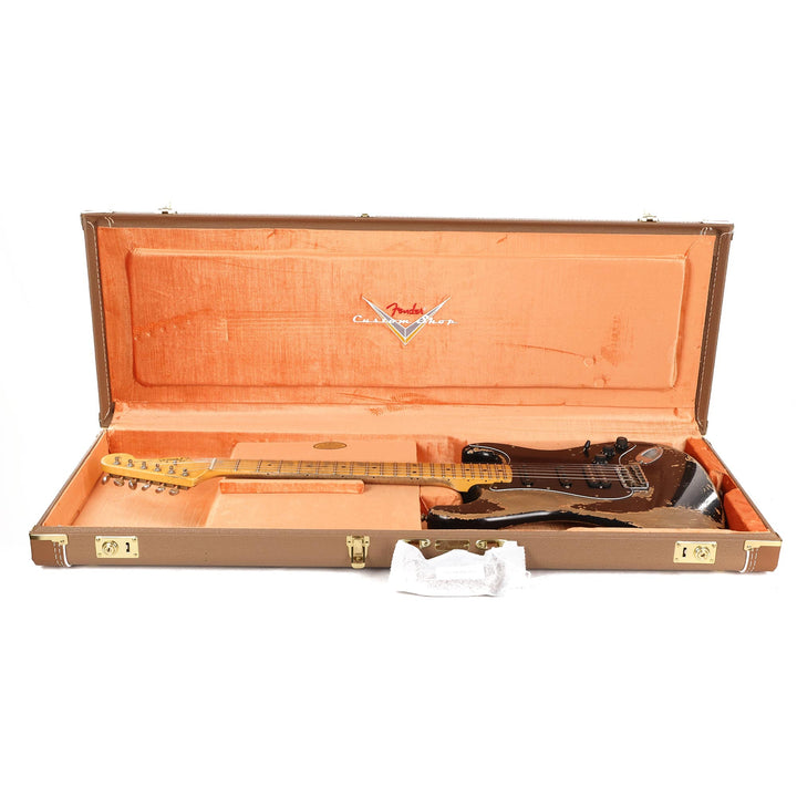 Fender Custom Shop 1960s HSS Stratocaster Super Heavy Relic Black Masterbuilt Andy Hicks