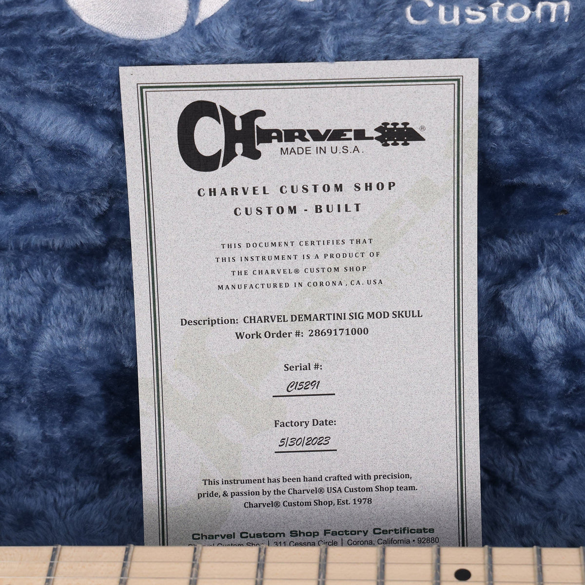 Charvel Custom Shop Warren DeMartini San Dimas Skull Graphic — 8
