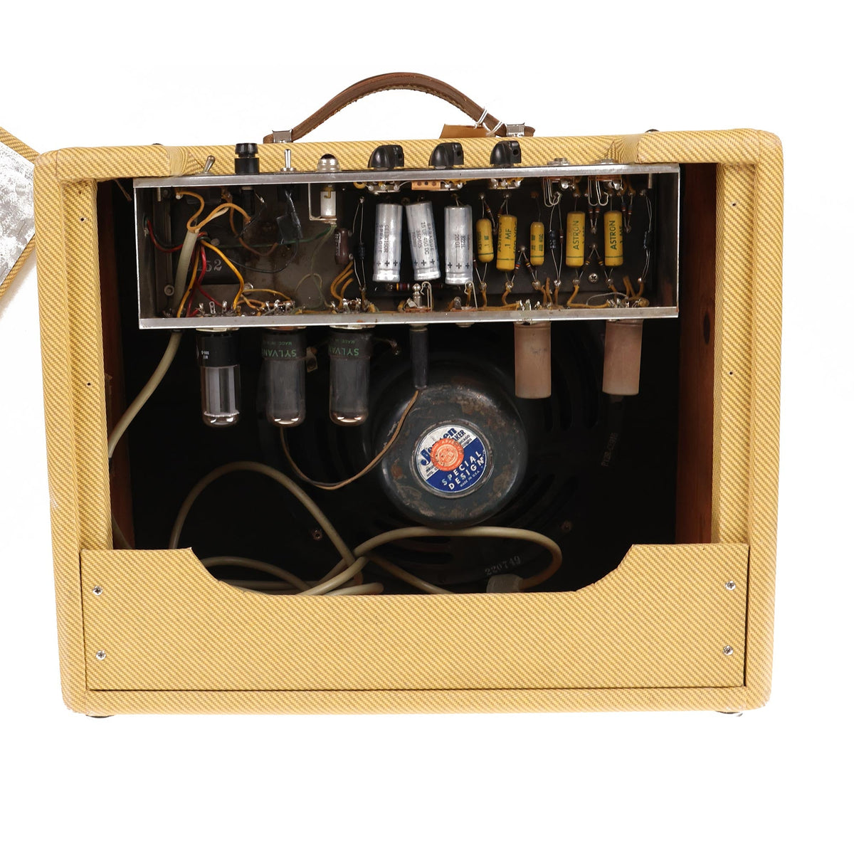 Fender Deluxe 5D3 Wide Panel Combo Amplifier Recovered Tweed — 11