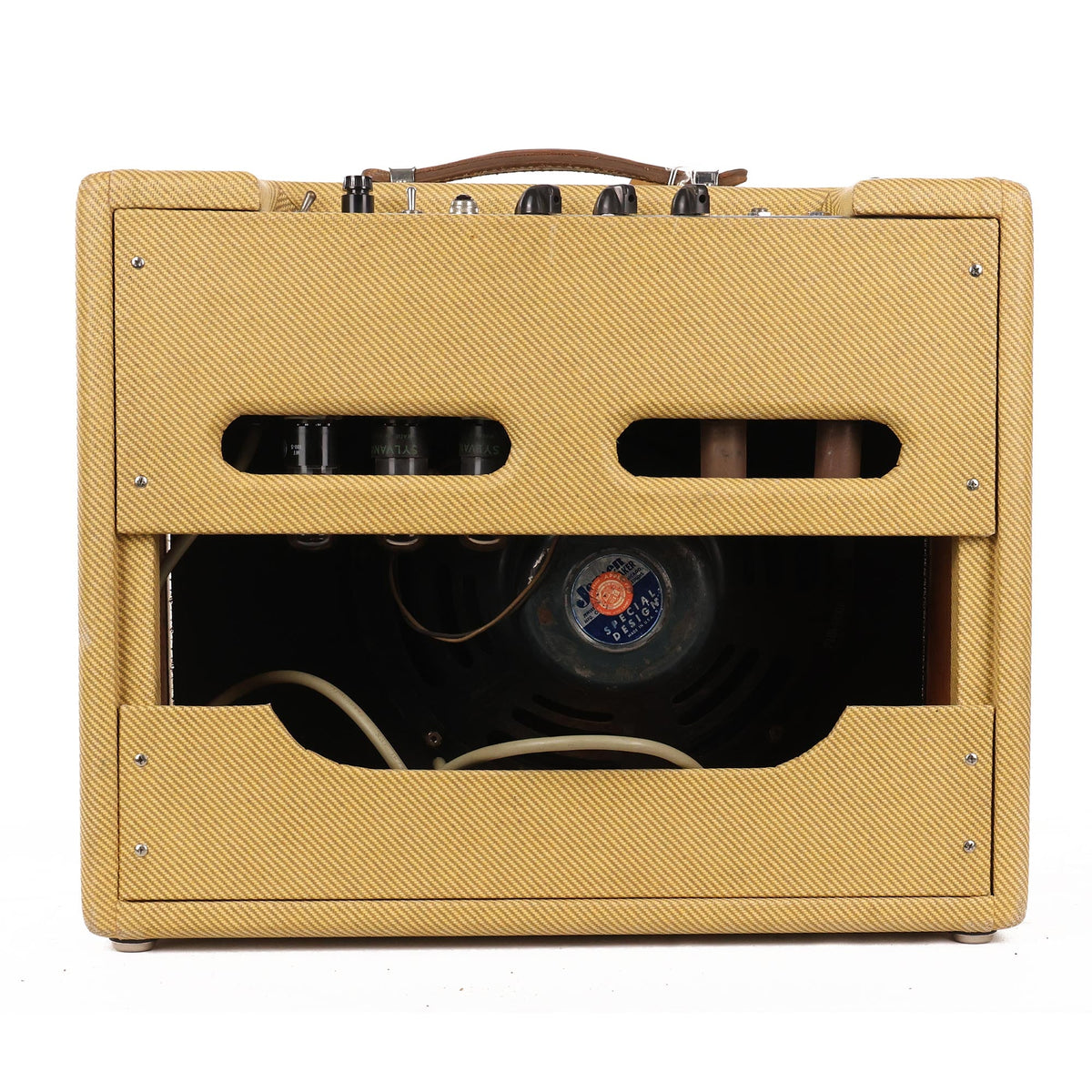Fender Deluxe 5D3 Wide Panel Combo Amplifier Recovered Tweed — 6