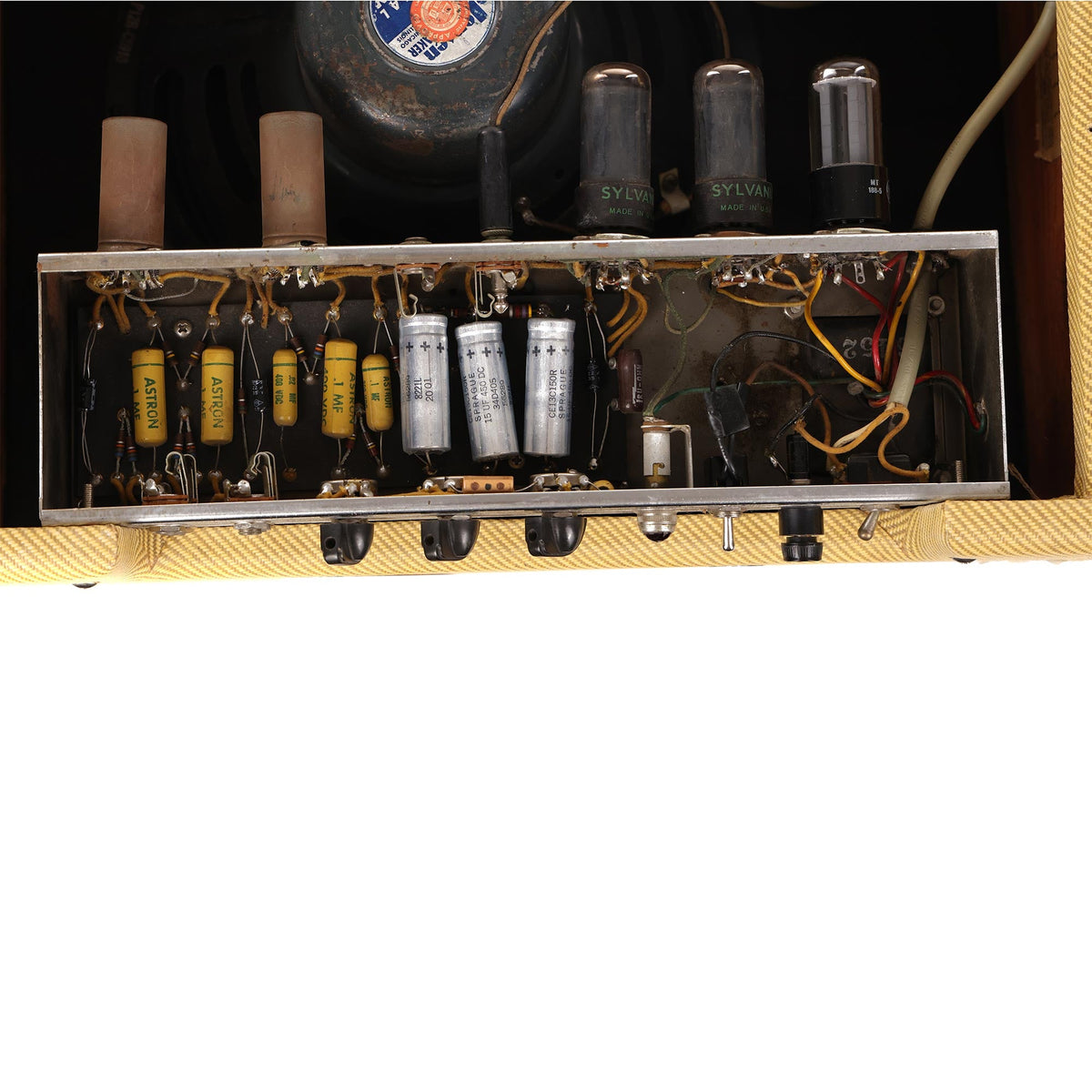 Fender Deluxe 5D3 Wide Panel Combo Amplifier Recovered Tweed — 9