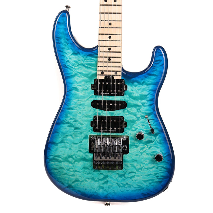 Charvel MJ San Dimas Style 1 HSH FR M QM Caribbean Burst