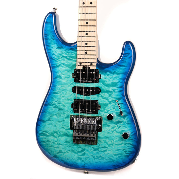 Charvel MJ San Dimas Style 1 HSH FR M QM Caribbean Burst