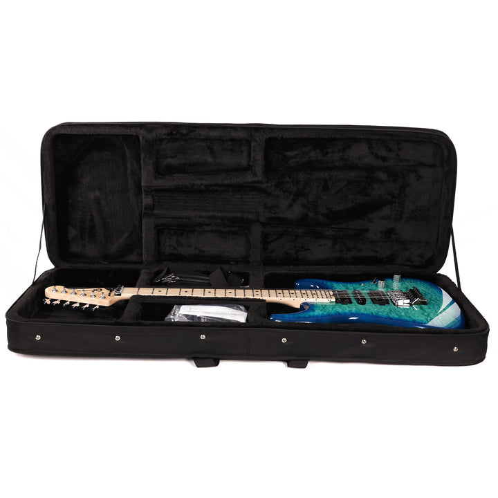 Charvel MJ San Dimas Style 1 HSH FR M QM Caribbean Burst