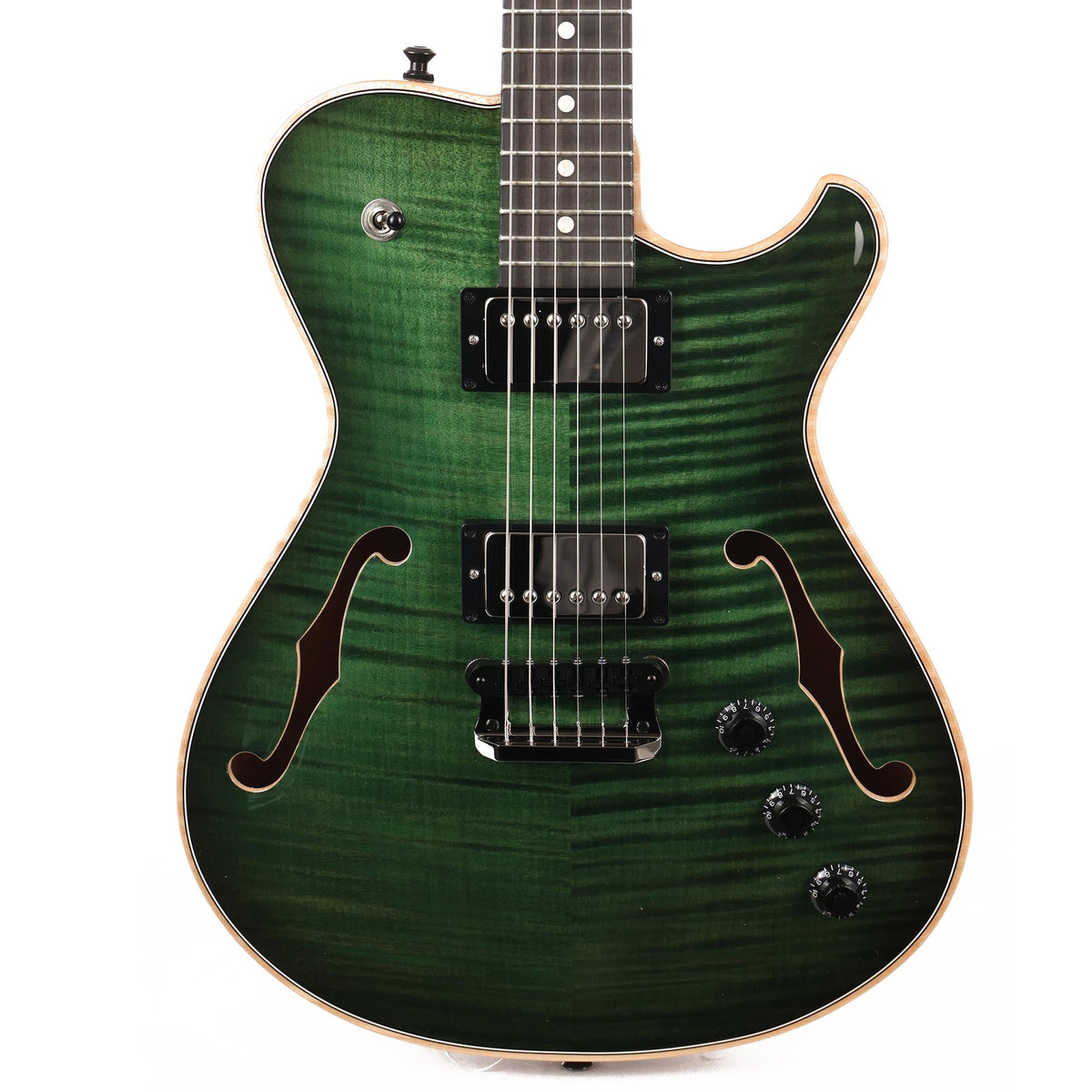 Knaggs Chena Tier 1 Hollowbody Dark Green Burst 2022 — 1
