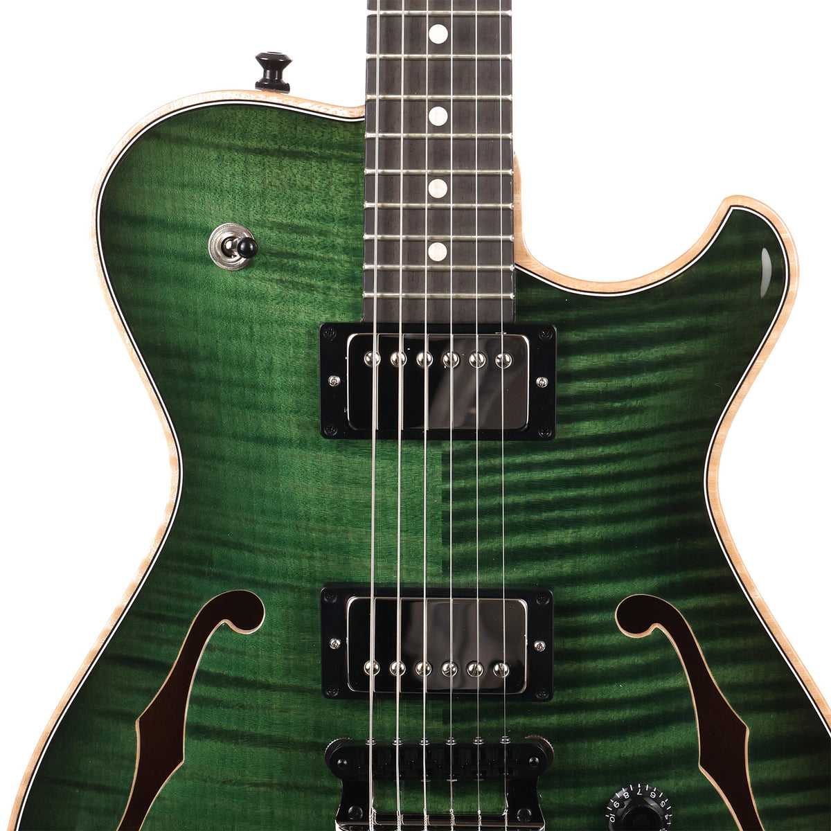 Knaggs Chena Tier 1 Hollowbody Dark Green Burst 2022 — 6