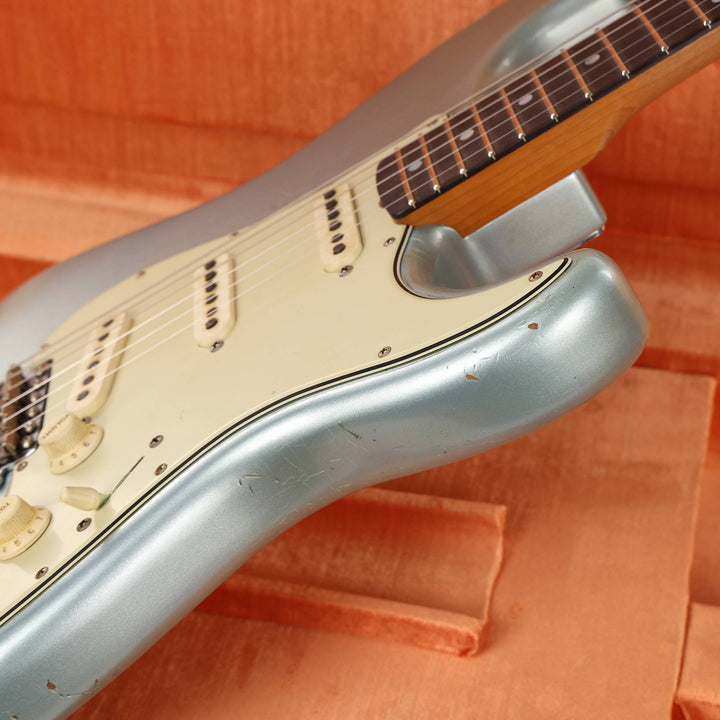 Fender Custom Shop 1963 Stratocaster Journeyman Relic Firemist Silver Brazilian Rosewood Masterbuilt Andy Hicks