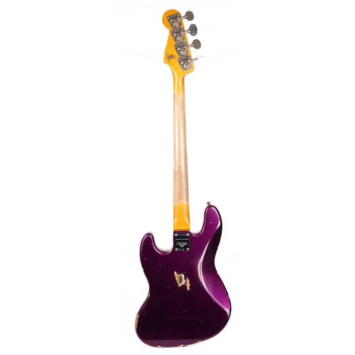 Fender Custom Shop Custom Jazz Bass Heavy Relic Faded Aged Purple Metallic
