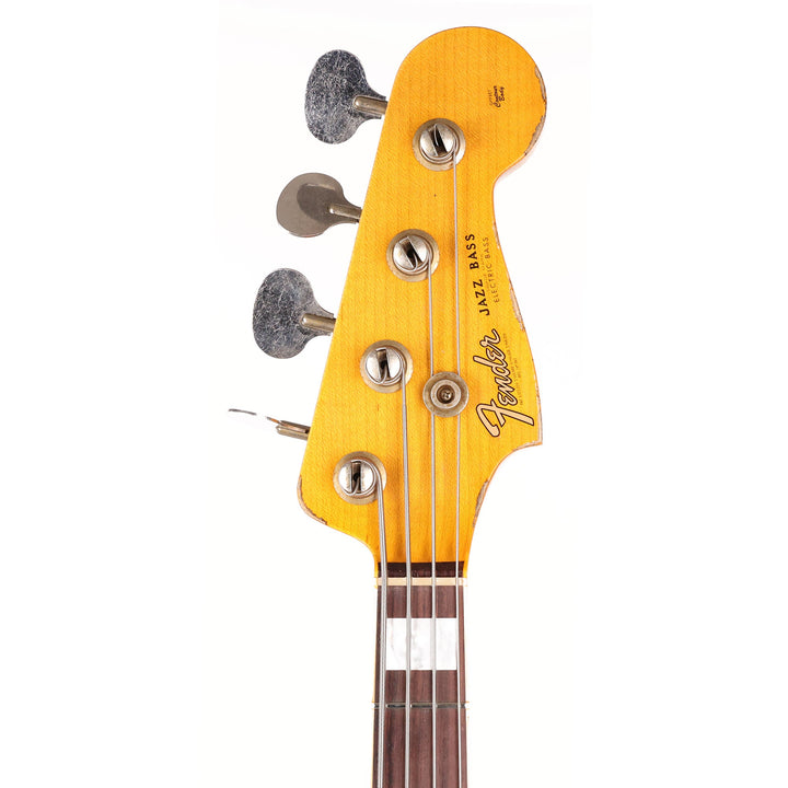Fender Custom Shop Custom Jazz Bass Heavy Relic Faded Aged Purple Metallic