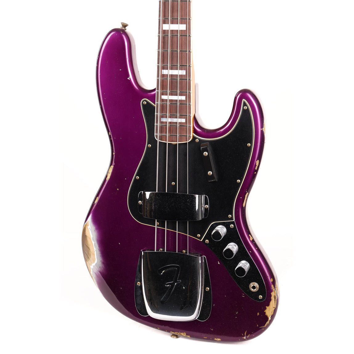 Fender Custom Shop Custom Jazz Bass Heavy Relic Faded Aged Purple