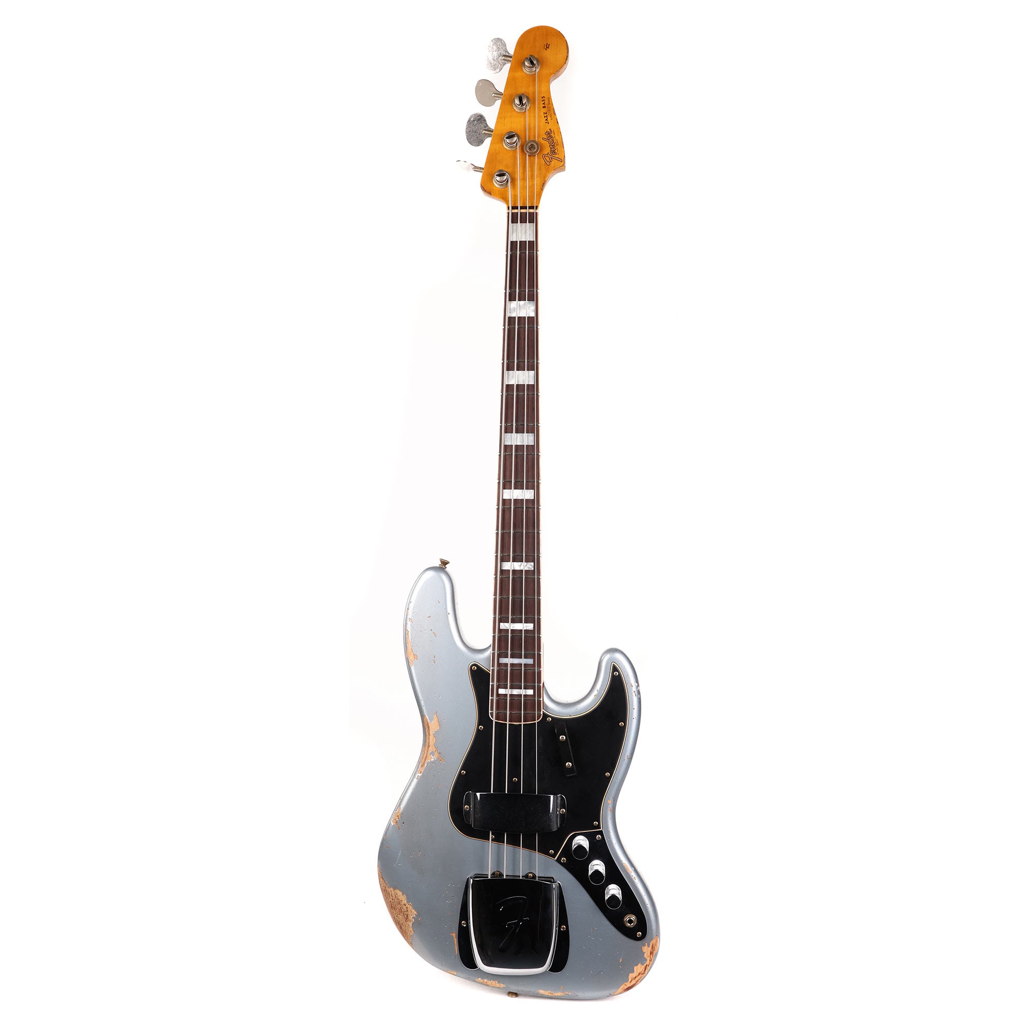 Fender Custom Shop Jazz Bass Heavy Relic Faded Aged Ice Blue 