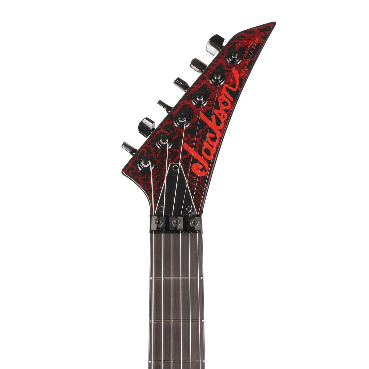 Jackson Custom Shop King V KV2H Black and Ferrari Red Crackle — 4