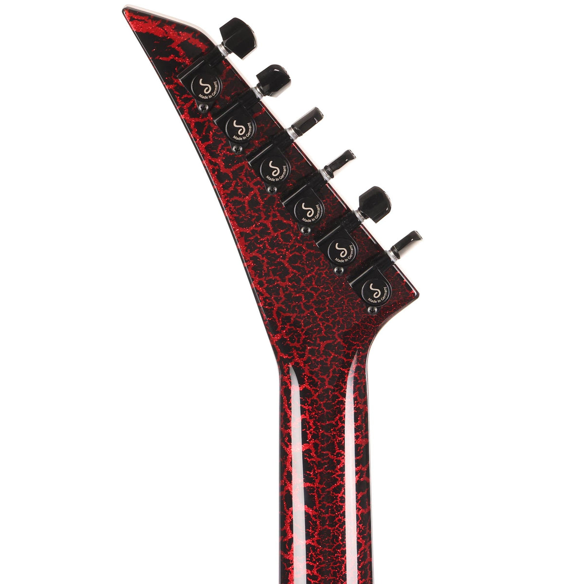 Jackson Custom Shop King V KV2H Black and Ferrari Red Crackle — 5