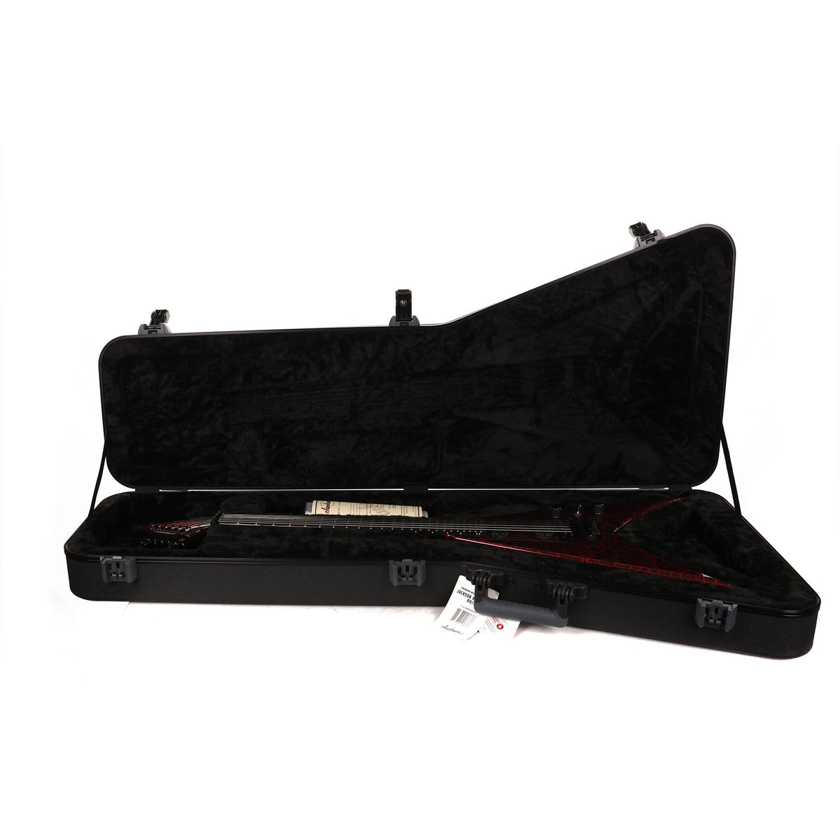 Jackson Custom Shop King V KV2H Black and Ferrari Red Crackle — 9