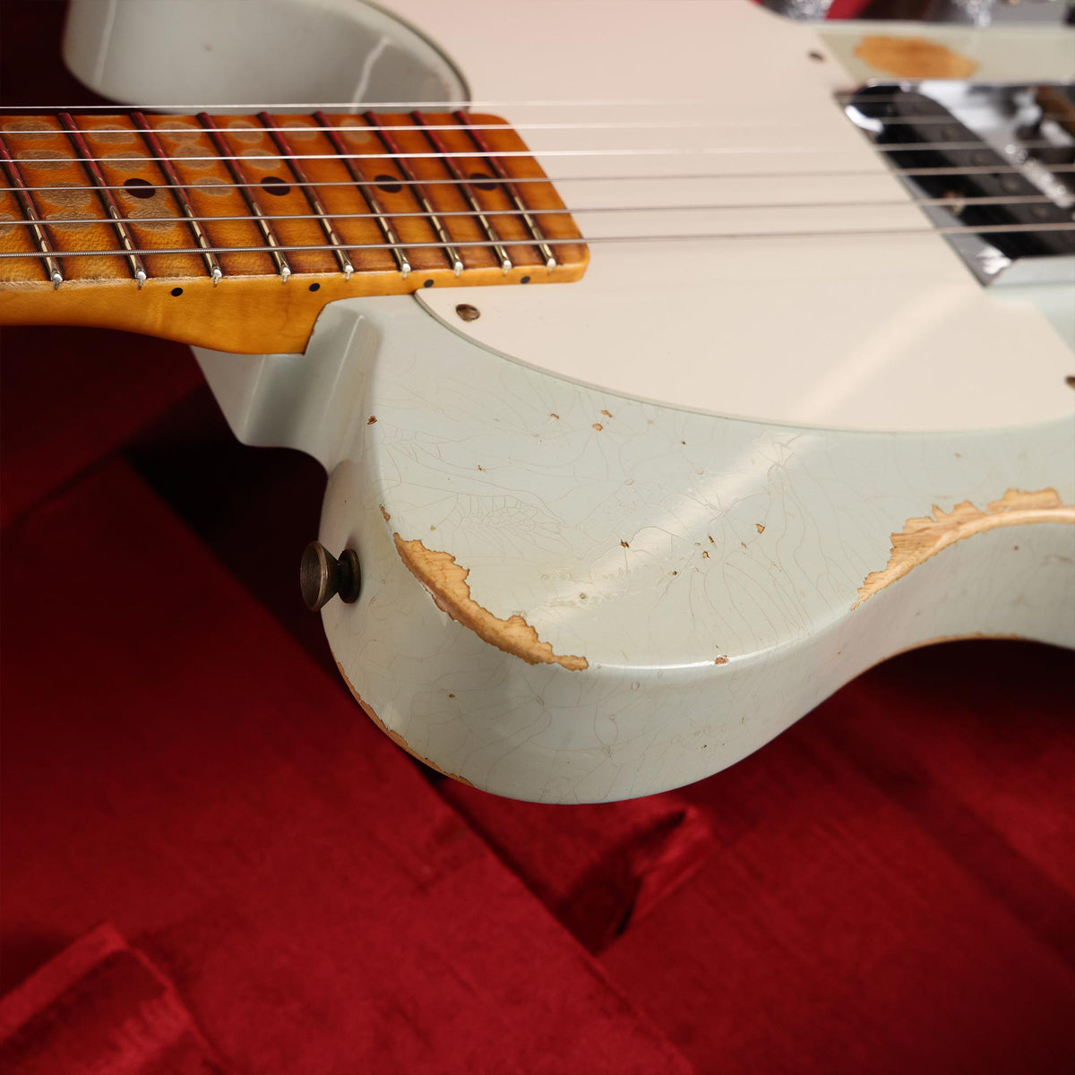 Fender Custom Shop Reverse Esquire Heavy Relic Faded Aged Sonic Blue — 7