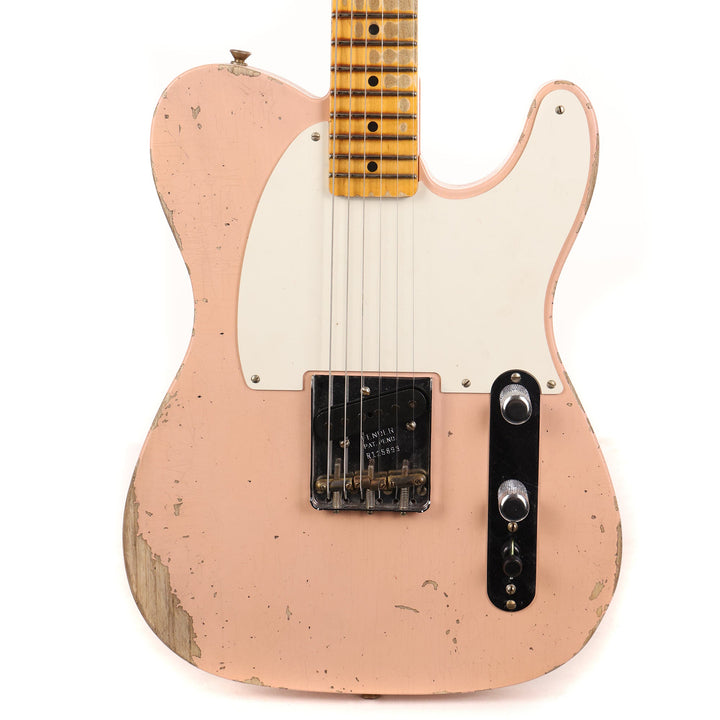 Fender Custom Shop Reverse Esquire Heavy Relic Faded Aged Shell Pink 2023