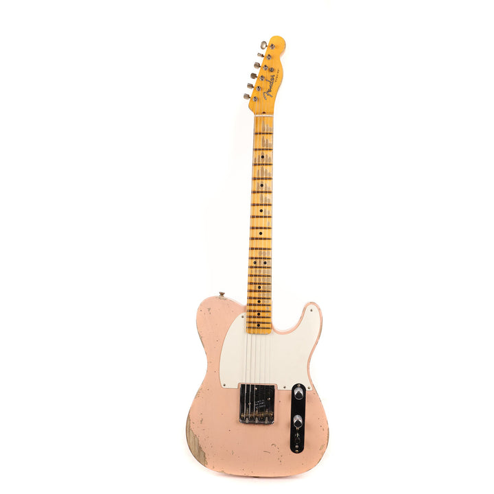 Fender Custom Shop Reverse Esquire Heavy Relic Faded Aged Shell Pink 2023