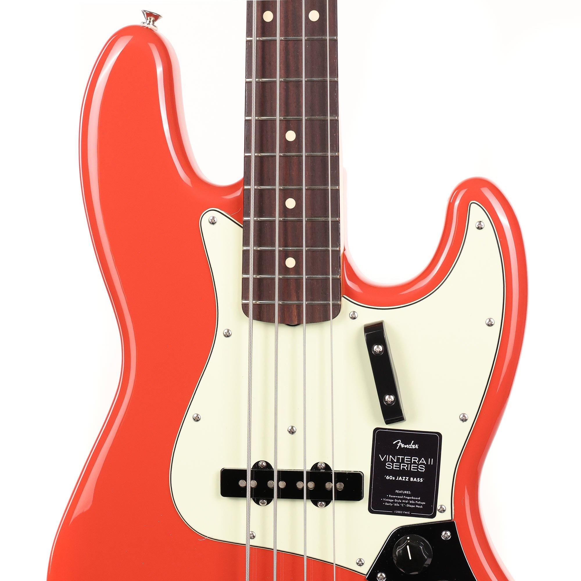 Fender Vintera II 60s Jazz Bass Fiesta Red Used | The Music Zoo 