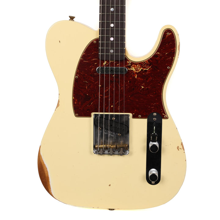 Fender Custom Shop 1964 Telecaster Relic Faded Aged Vintage White Matching Headstock 2023