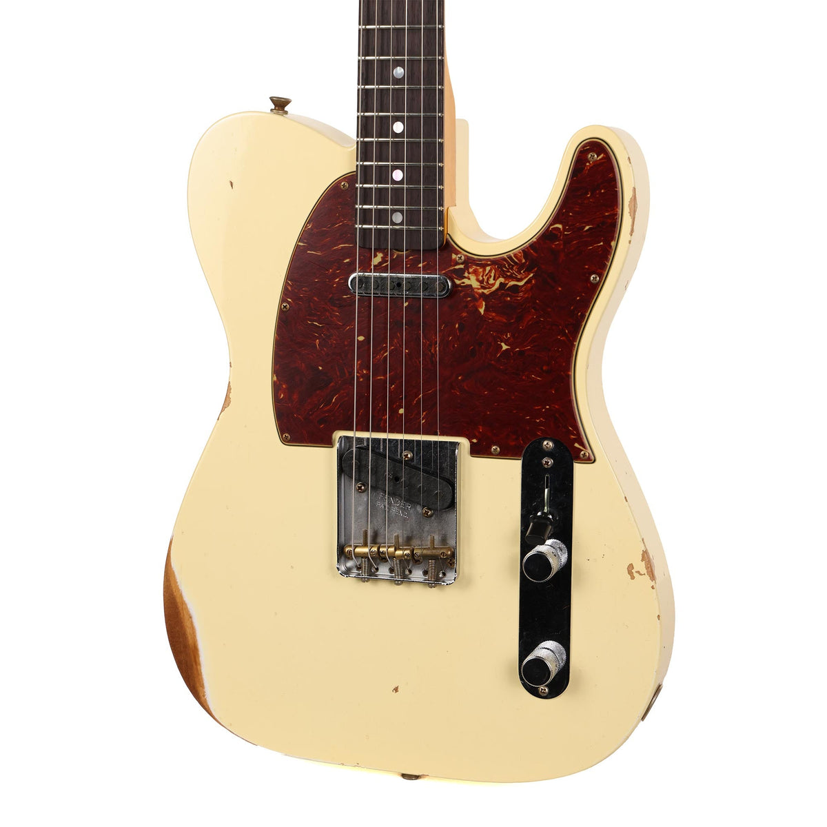 Fender Custom Shop 1964 Telecaster Relic Faded Aged Vintage White Matching Headstock 2023 — 6