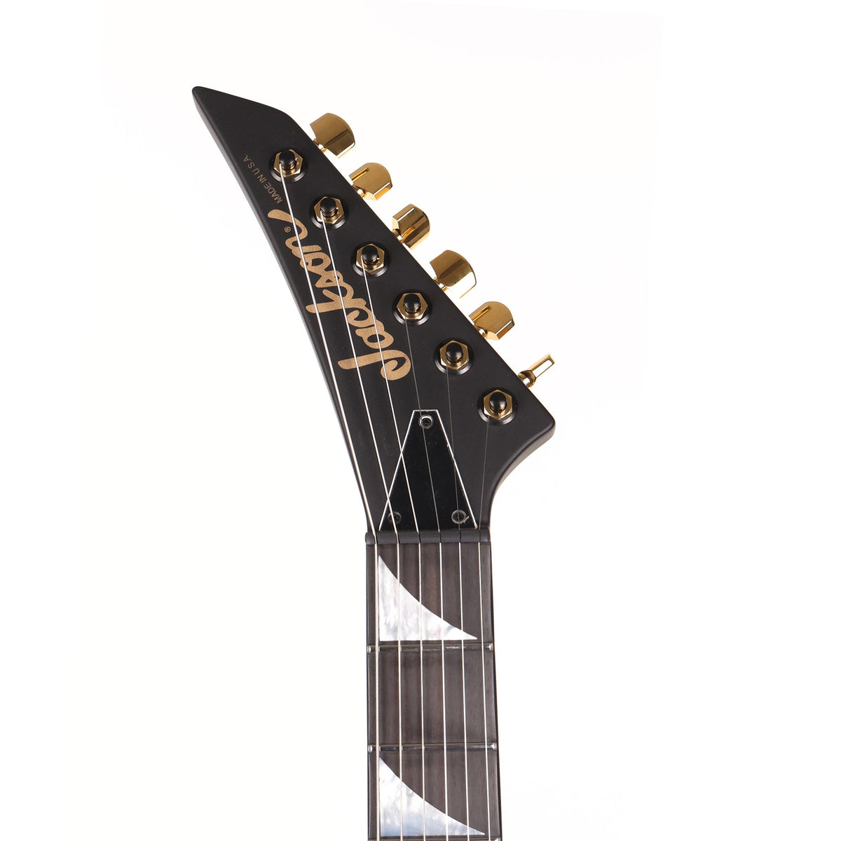 Jackson Custom Shop King V Satin Black with Gold Hardware — 4