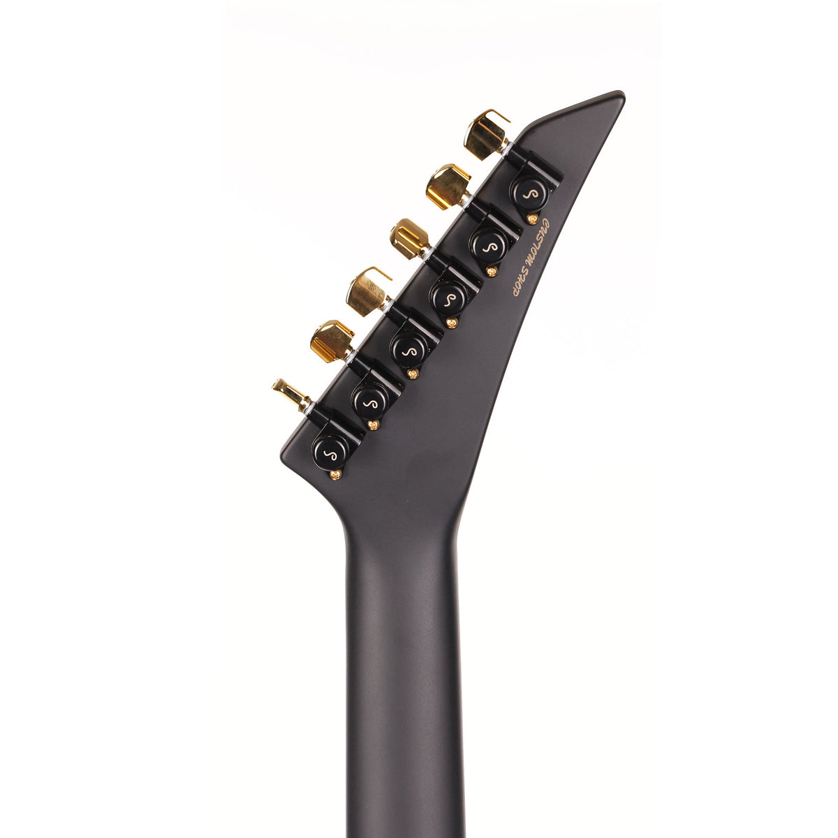 Jackson Custom Shop King V Satin Black with Gold Hardware — 5