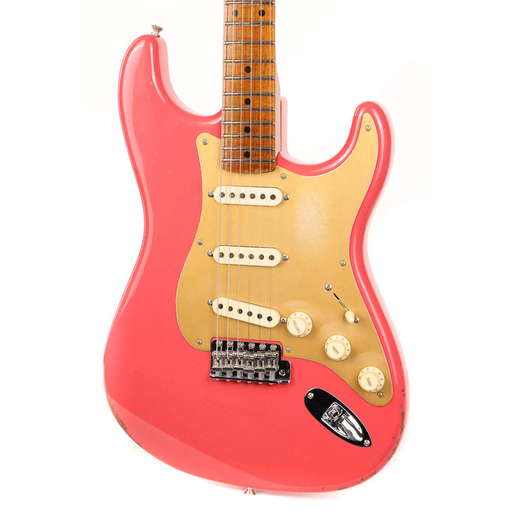 Fender Custom Shop Roasted 1956 Stratocaster Relic Faded Aged Fiesta Red