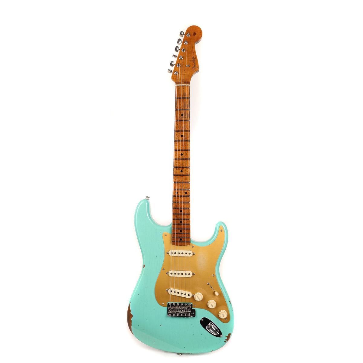 Fender Custom Shop Roasted 1956 Stratocaster Relic Faded Aged Seafoam Green — 2