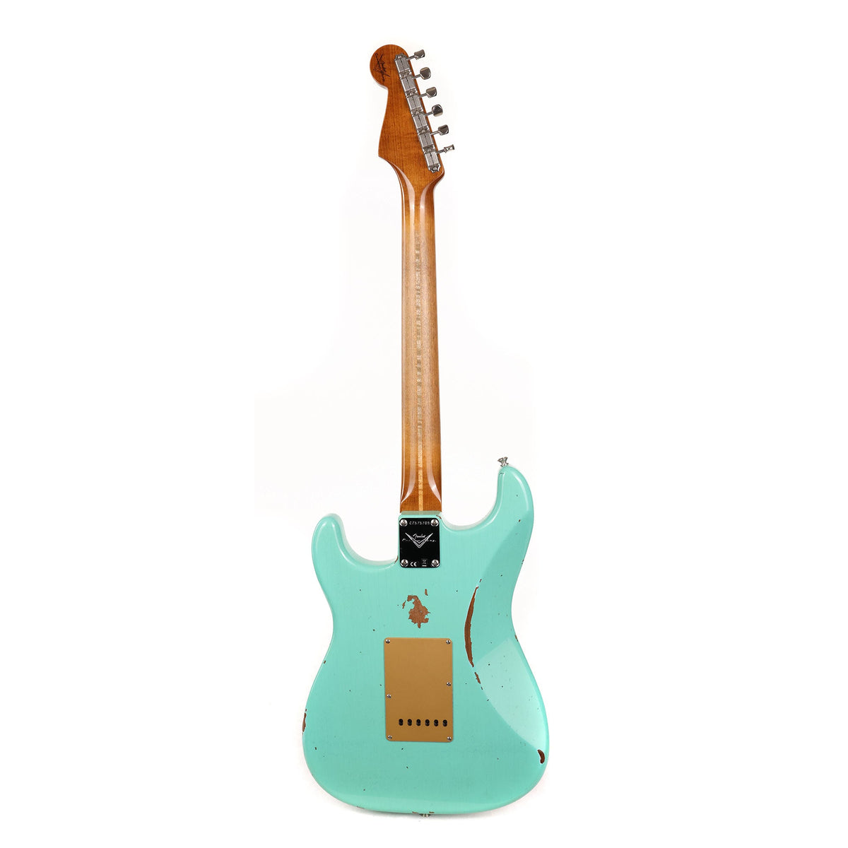 Fender Custom Shop Roasted 1956 Stratocaster Relic Faded Aged Seafoam Green — 3