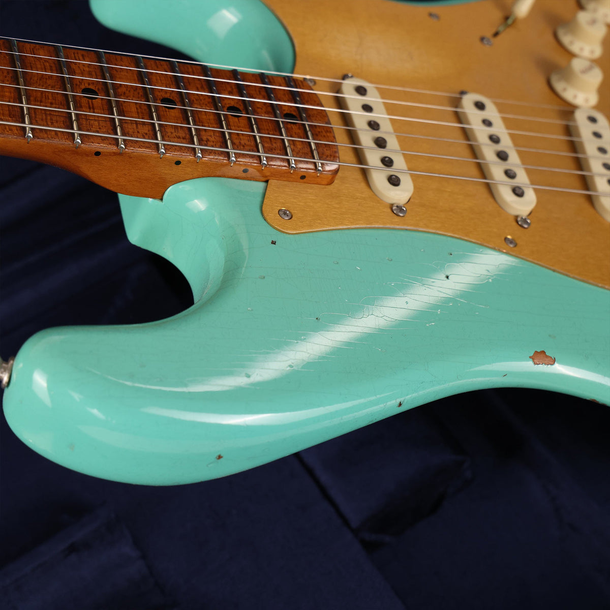 Fender Custom Shop Roasted 1956 Stratocaster Relic Faded Aged Seafoam Green — 7