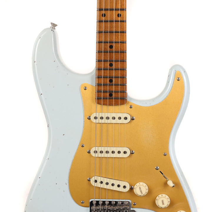 Fender Custom Shop Roasted 1956 Stratocaster Relic Faded Aged Sonic Blue