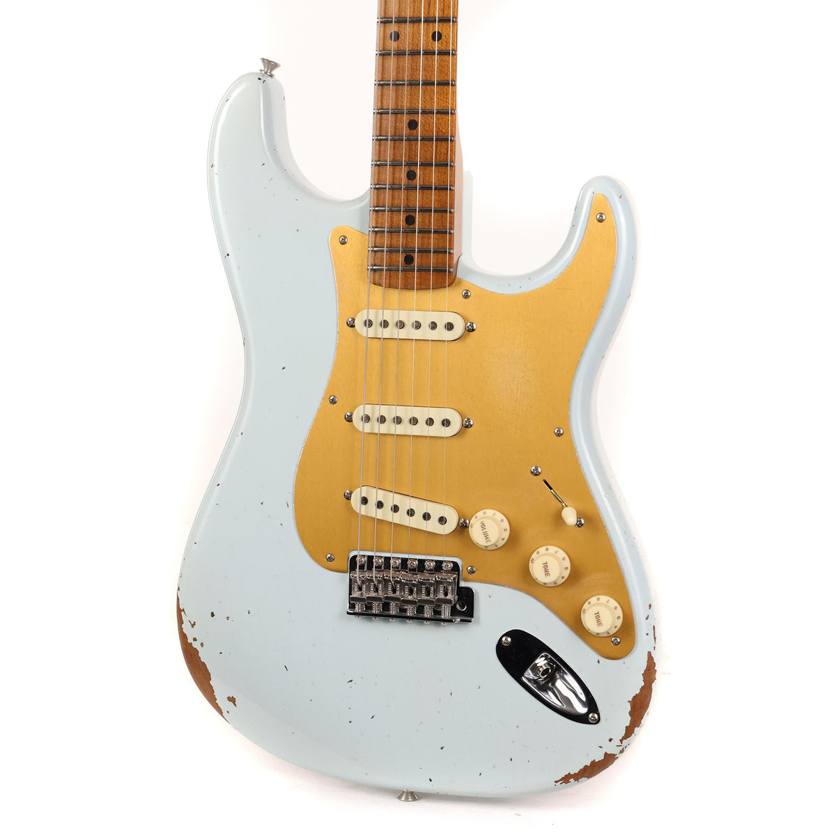 Fender Custom Shop Roasted 1956 Stratocaster Relic Faded Aged Sonic Blue 2023 — 7