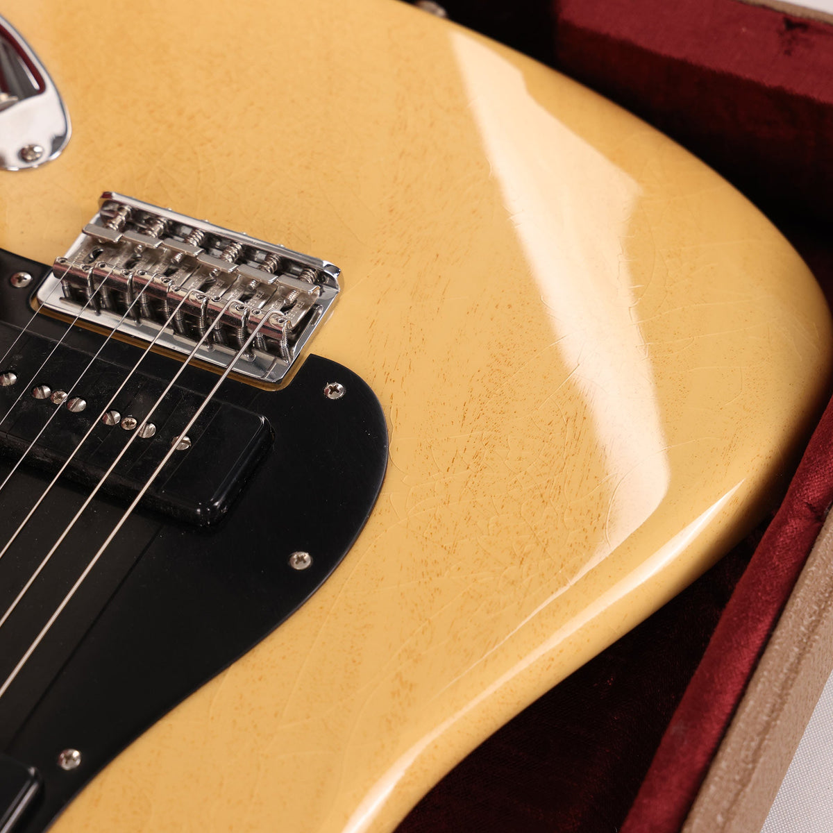 Fender Custom Shop Michigan Mahogany P-90 Stratocaster Aged TV Yellow — 8