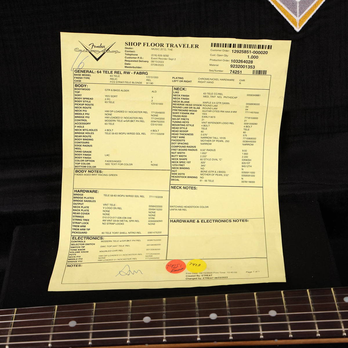 Fender Custom Shop 1964 Telecaster Relic Faded Aged British Racing Green — 11