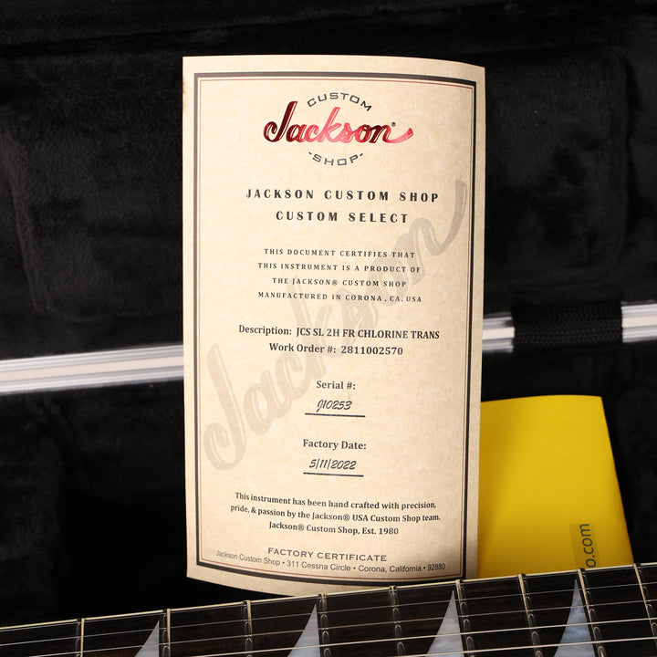 Jackson Custom Shop Soloist SL2 Transparent Chlorine