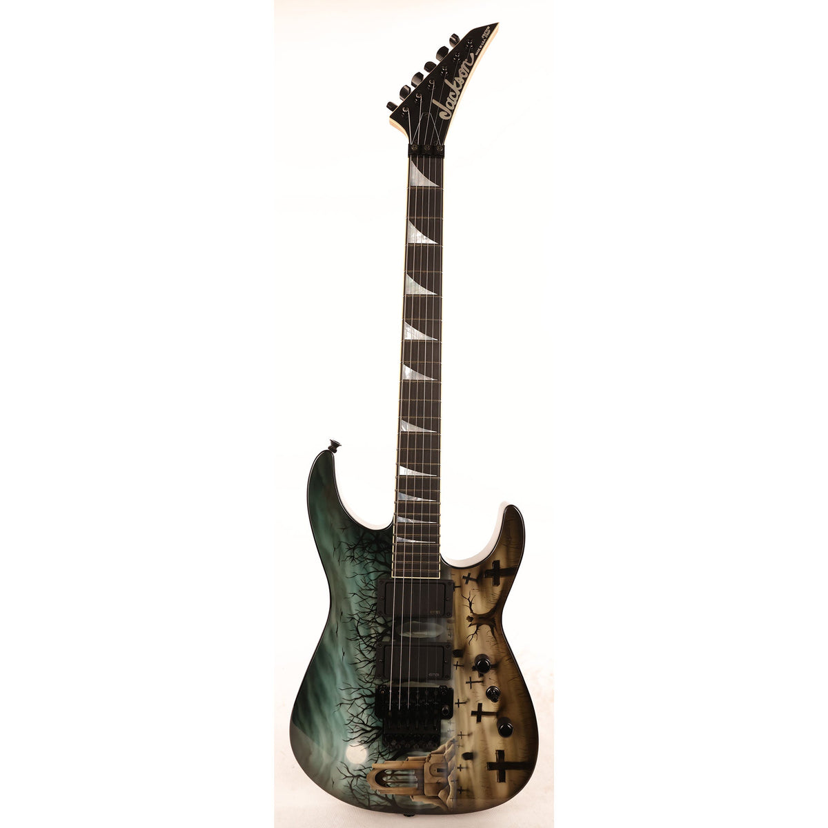 Jackson Custom Shop Dinky Graveyard Graphic Painted by Dan Lawrence — 2