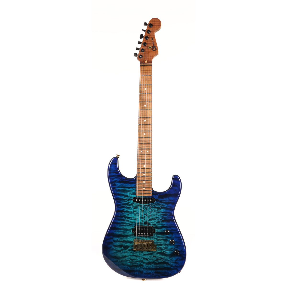 Charvel Custom Shop San Dimas HS Quilt Top Chlorine Burst — 2