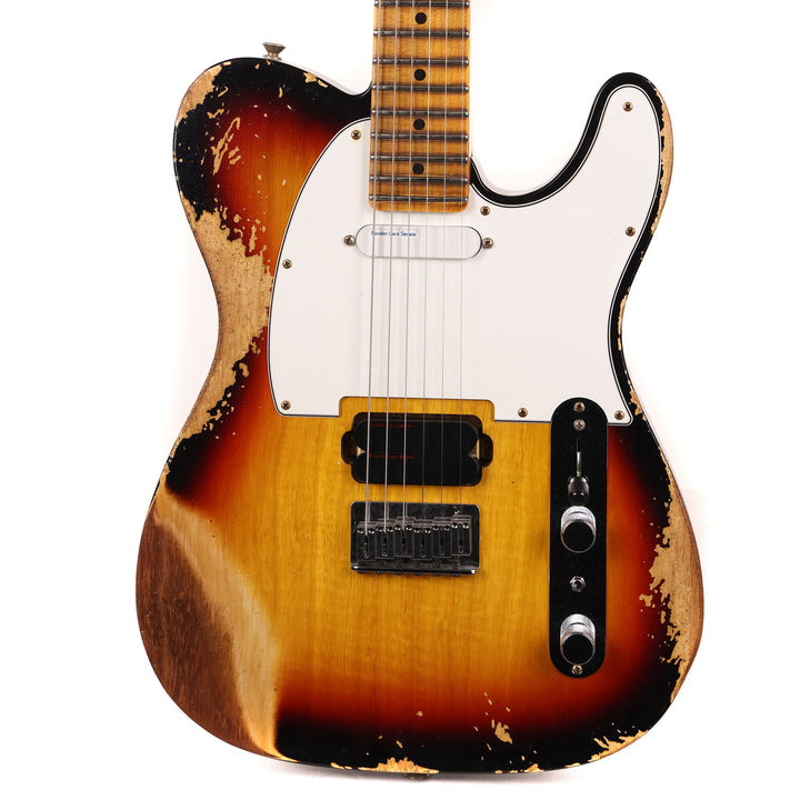 Custom Shop Tele Fender Custom Shop Telecaster Plus Heavy Relic 3-Tone Sunburst | The ...
